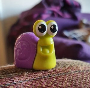 An image of a toy snail